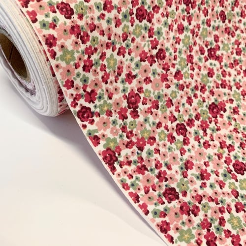 Rose and Hubble Fabrics - 100% Cotton Poplin Ditsy Floral Pink