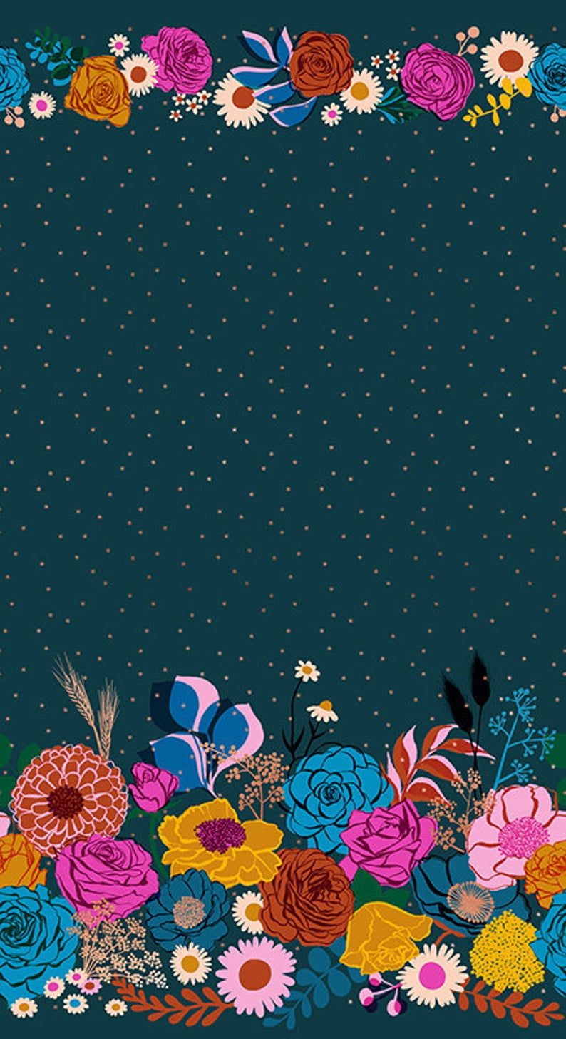 Ruby Star Society - RISE - Shine Double Border Panel - Peacock