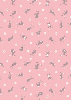 Lewis and Irene - Bunny Hop - Bunny on Pink