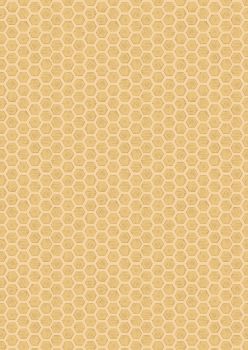 Lewis and Irene -  Queen Bee - Honeycomb on Honey Yellow