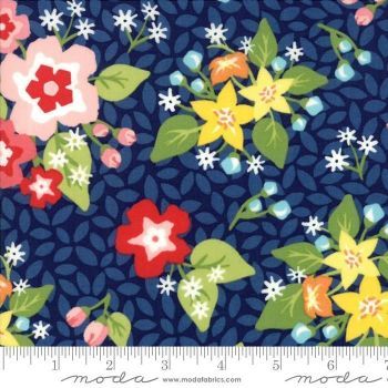 REMNANT 85CM X 110CM Moda Fabrics - Orchard - Blueberry Blossom