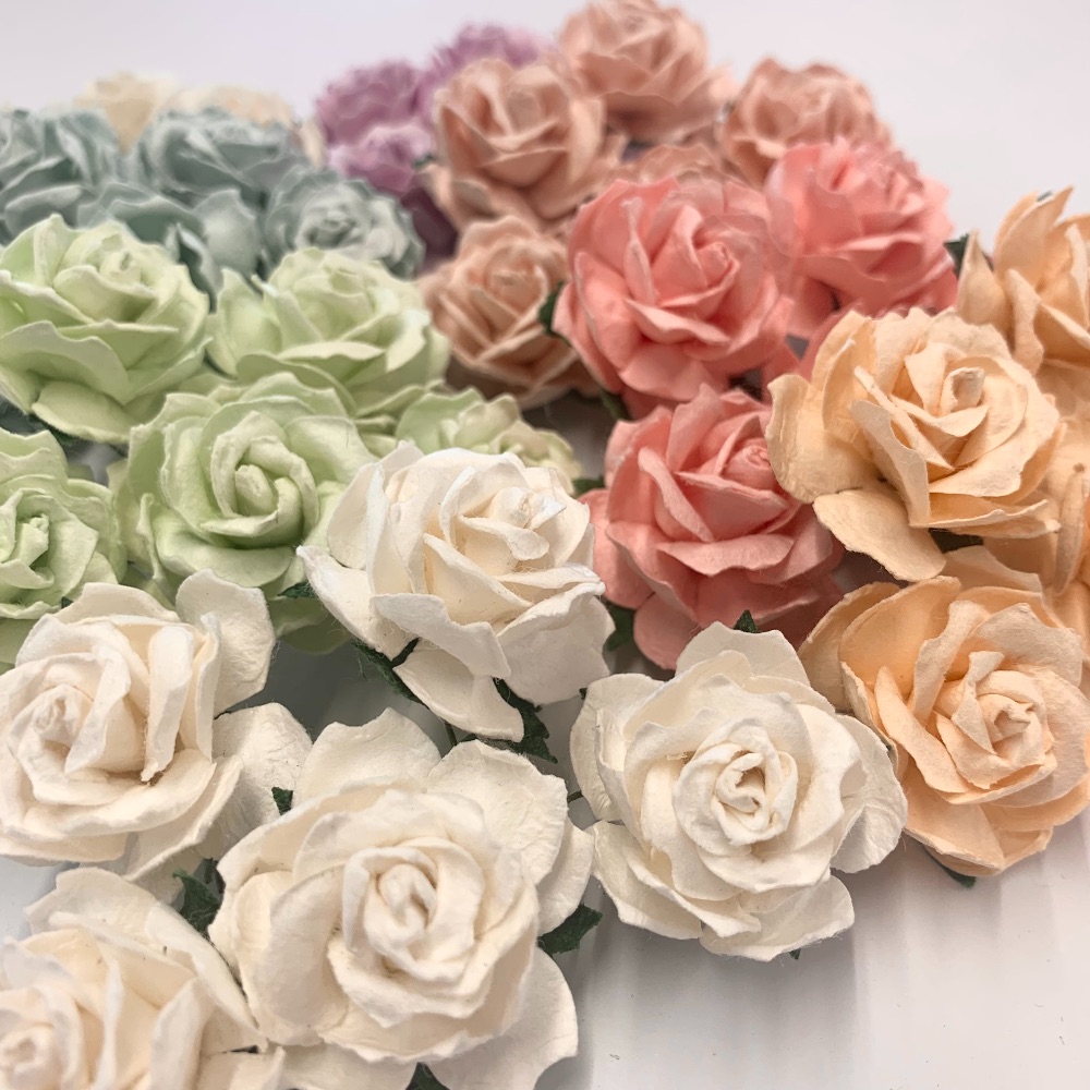 <!--005--> Mulberry Paper Flower - Wild Roses