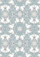Lewis and Irene -  Hygge Glow - Scandi Dove on Silver  -Glow in the Dark