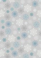 Lewis and Irene -  Hygge Glow - Snowflakes on Silver - Glow in the Dark