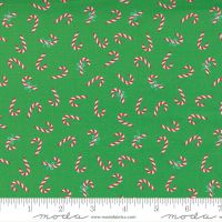 Moda Fabrics - Hello Essentials - Christmas Candy Cane Green