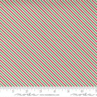 Moda Fabrics - Hello Essentials - Christmas Candy Stripe