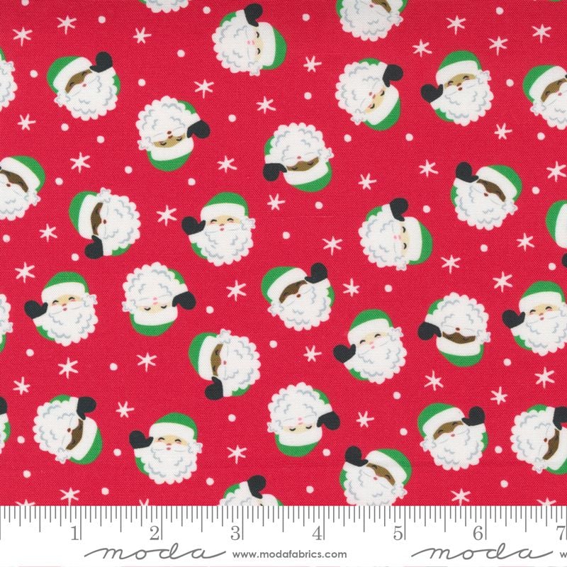 Moda Fabrics - Hello Essentials - Christmas Santa Red