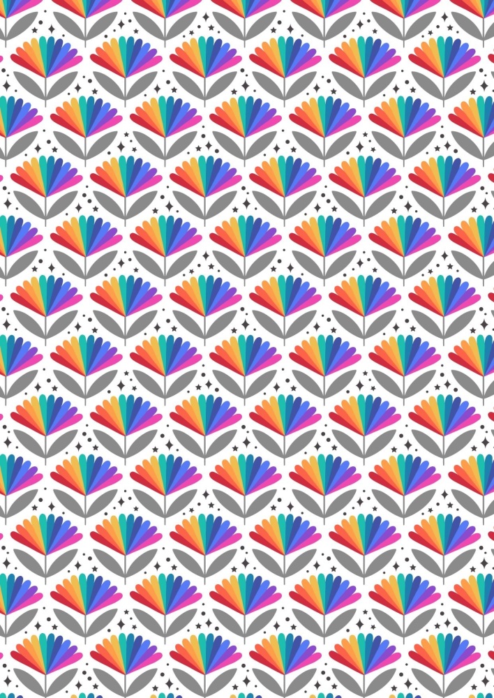 Lewis and Irene -  Over the Rainbow - Bright Rainbow Flower
