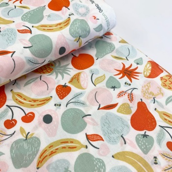 Poppy Europe Fabrics - Fruit White