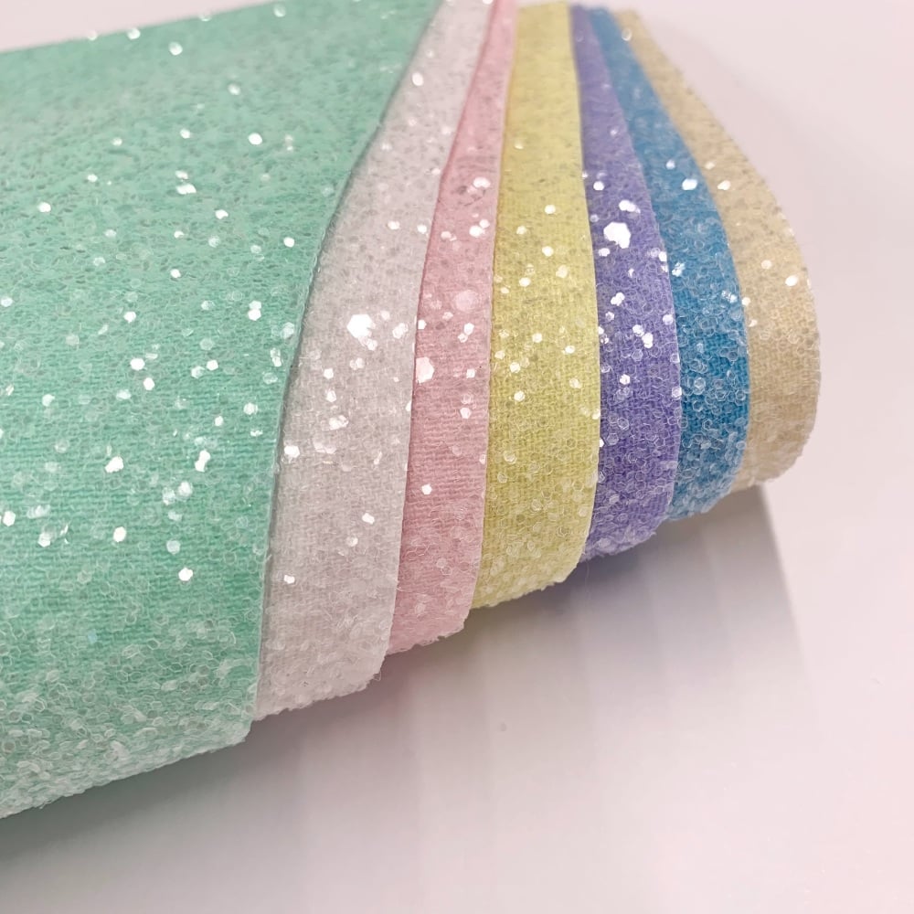 Premium Frosted Glitter Fabric 20 x 30cm Bundle