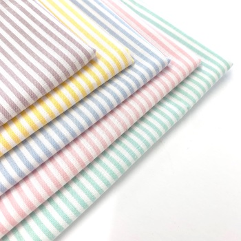 Carroway Colour Collection - Pastels - Candy Stripe 100% Cotton
