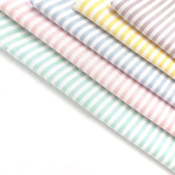 Carroway Colour Collection - Pastels - Candy Stripe Felt Backed Fabric