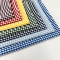 Carroway Colour Collection - Back To School - Gingham Felt Backed Fabric