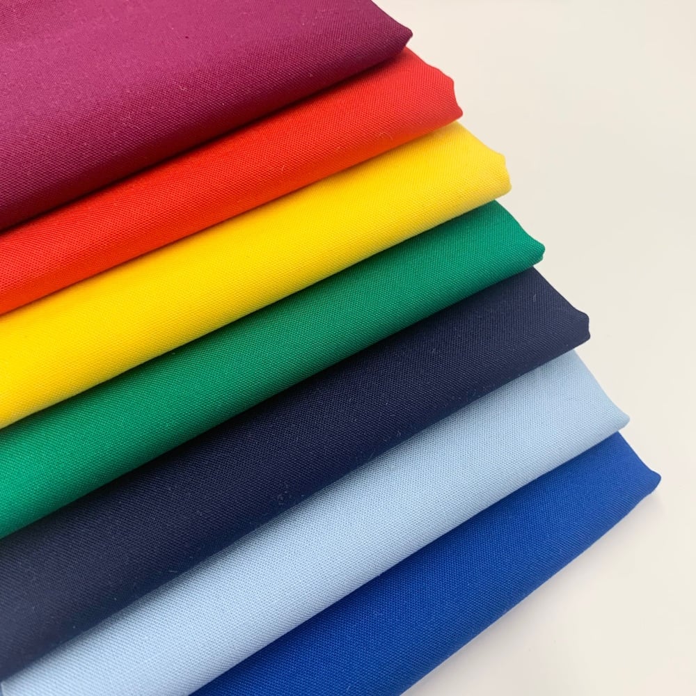 Carroway Colour Collection - Back To School - Plain Felt Backed Fabric