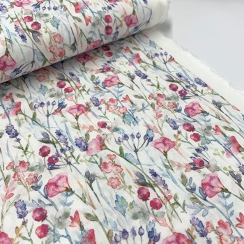 Rose and Hubble Fabrics - 100% Cotton Digital Print - Alanna