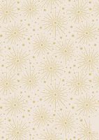 Lewis and Irene -  Honey Bee - Gold Metallic Starburst on Cream