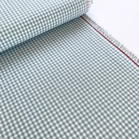 100% Yarn Dyed Cotton 1/8" Gingham - Old Green