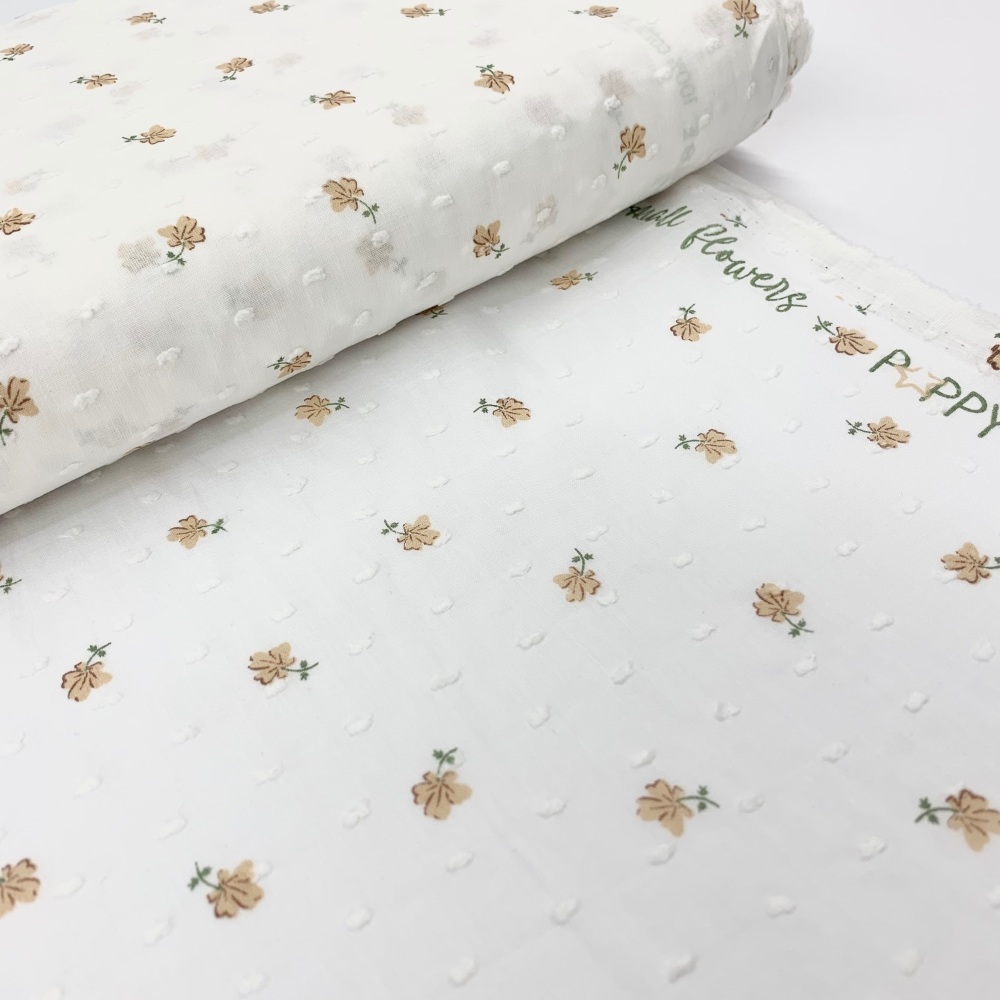 Dobby/Swiss Dot Carroway Cottage High Quality Fabrics, Haberdashery