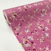 Rose and Hubble Fabrics - 100% Cotton Poplin - Madeline Pink Floral