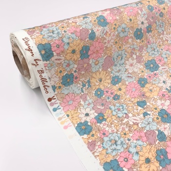 Rose and Hubble Fabrics - 100% Cotton Poplin - Grace Floral