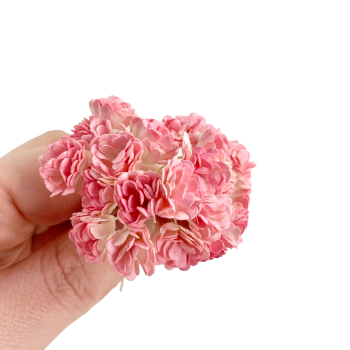Mulberry Paper Flowers - Gypsophila - Two Tone Baby Pink and Ivory