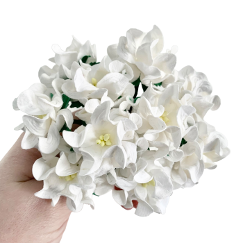 Mulberry Paper Flowers - Gardenias 35mm  - White