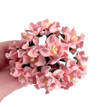Mulberry Paper Flowers - Gardenias 25mm  - Pale Pink