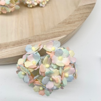 Mulberry Paper Flower Sweetheart Blossom Pastel Rainbow
