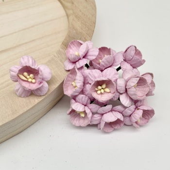 Mulberry Paper Flowers - Cherry Blossoms  - Lilac