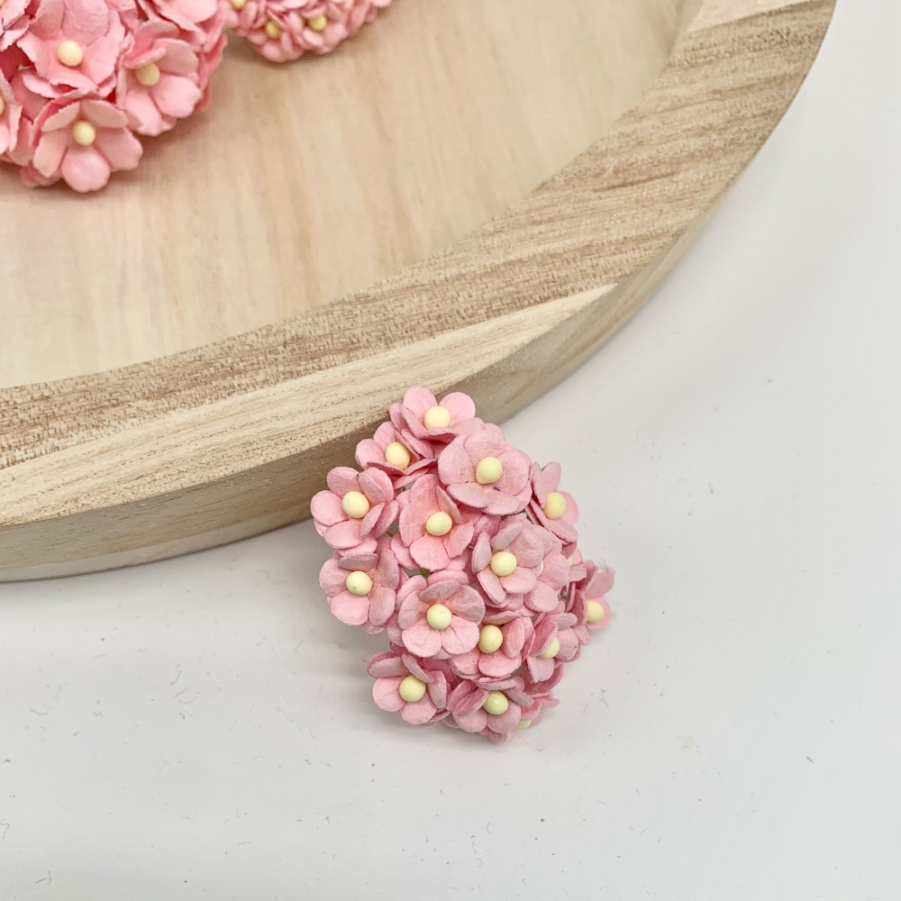 Mulberry Paper Flower Miniature Sweetheart Blossom Baby Pink