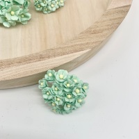 Mulberry Paper Flower Miniature Sweetheart Blossom Pastel Green