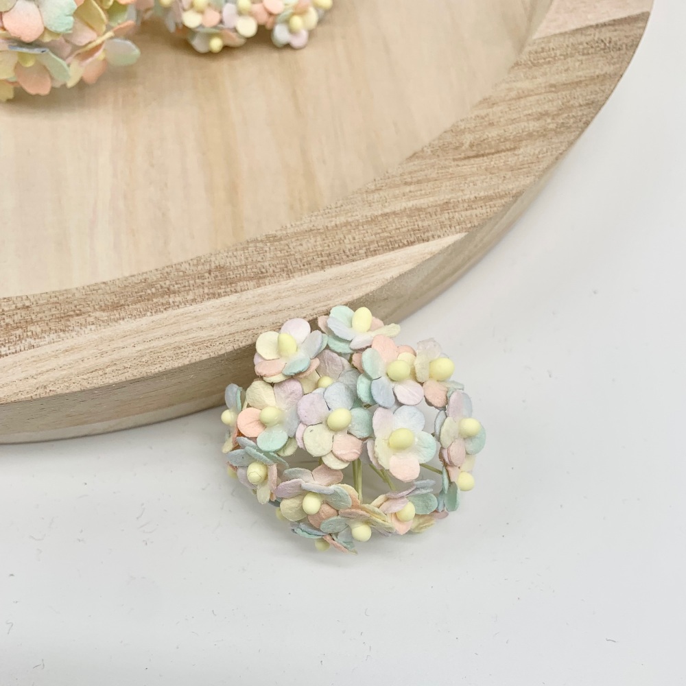 Mulberry Paper Flower Miniature Sweetheart Blossom Pastel Rainbow