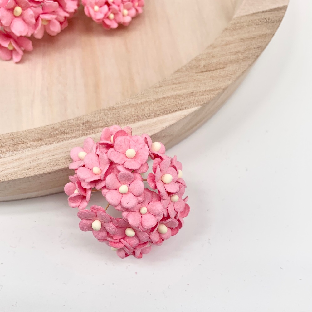 Mulberry Paper Flower Miniature Sweetheart Blossom Pink