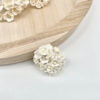 Mulberry Paper Flower Miniature Sweetheart Blossom White