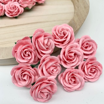 Mulberry Paper Flowers - Chelsea Roses 35mm  - Baby Pink