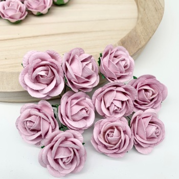 Mulberry Paper Flowers - Chelsea Roses 35mm  - Lilac
