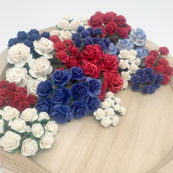 Carroway Colour Collection - Coronation - Mulberry Paper Roses