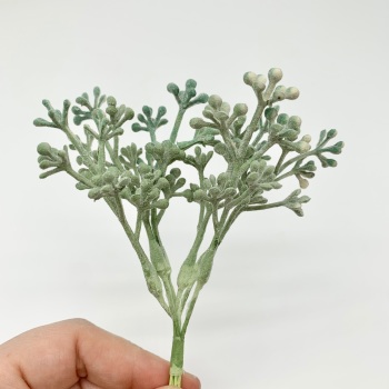 Artificial Foliage Stems - Seed Heads Green