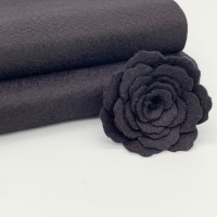 <!--003-->Black Wool Blend Felt