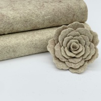 <!--012--> Sandstone Wool Blend Felt