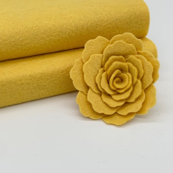  Mellow Yellow Wool Blend Felt