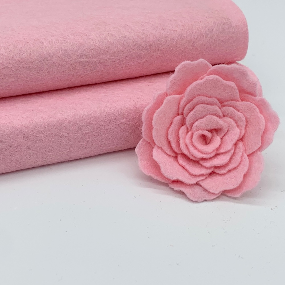 <!--030-->Pink Wool Blend Felt ESTIMATE RESTOCK FRIDAY  28th APRIL