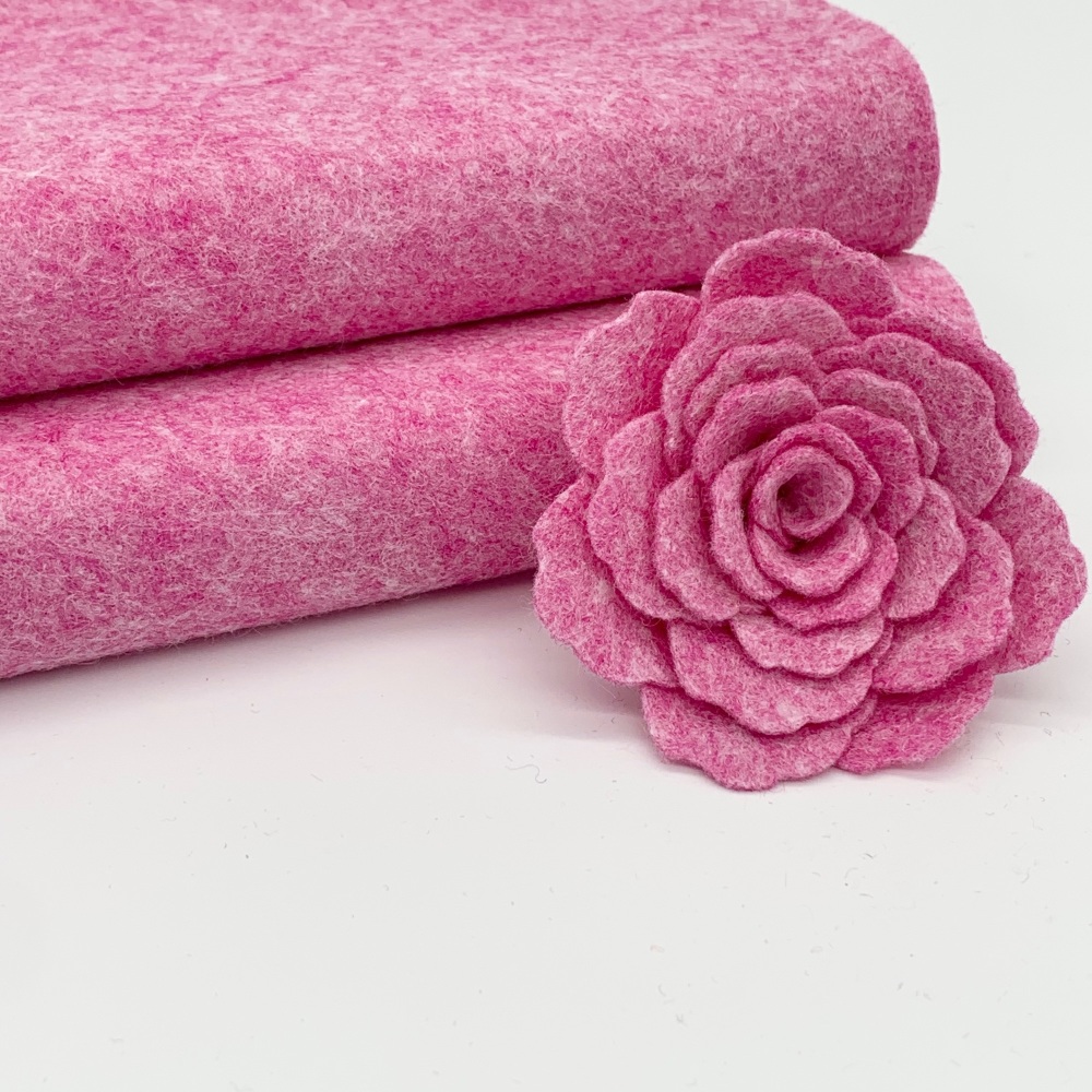 <!--033-->Pixie Pink Wool Blend Felt 