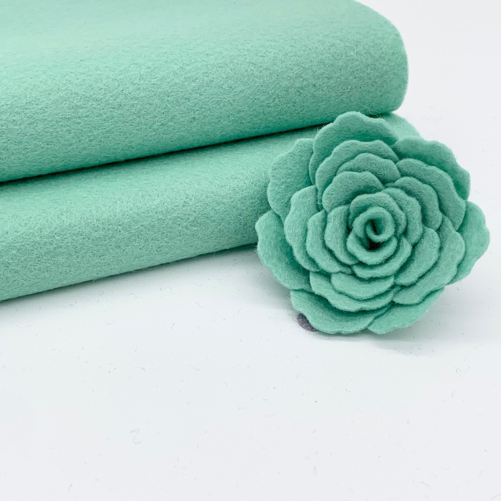 <!--075--> Serene Green Wool Blend Felt 
