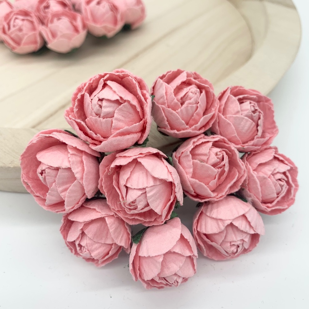 Mulberry Paper Flowers - Peonies  -  Baby Pink