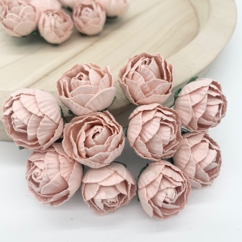 Mulberry Paper Flowers - Peonies  - Pink Mist