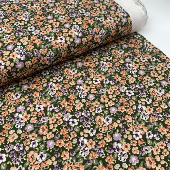 Poppy Europe Fabrics - Katie Flowers - Green - Digital Print