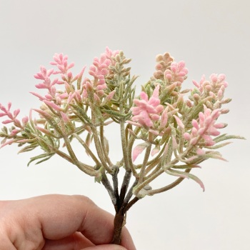 Artificial Foliage Stems - Pink Small Leaf Stack