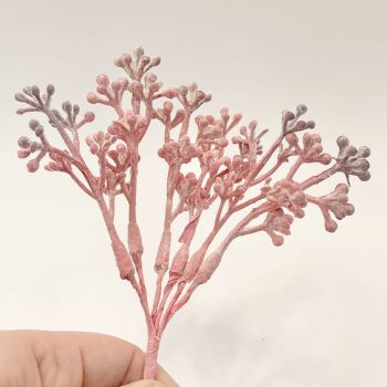 Artificial Foliage Stems - Seed Heads Pink