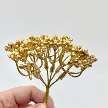 Artificial Foliage Stems - Gold Pearl Buds